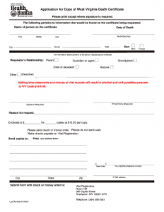 West virginia birth certificate application form | updated on July 2021